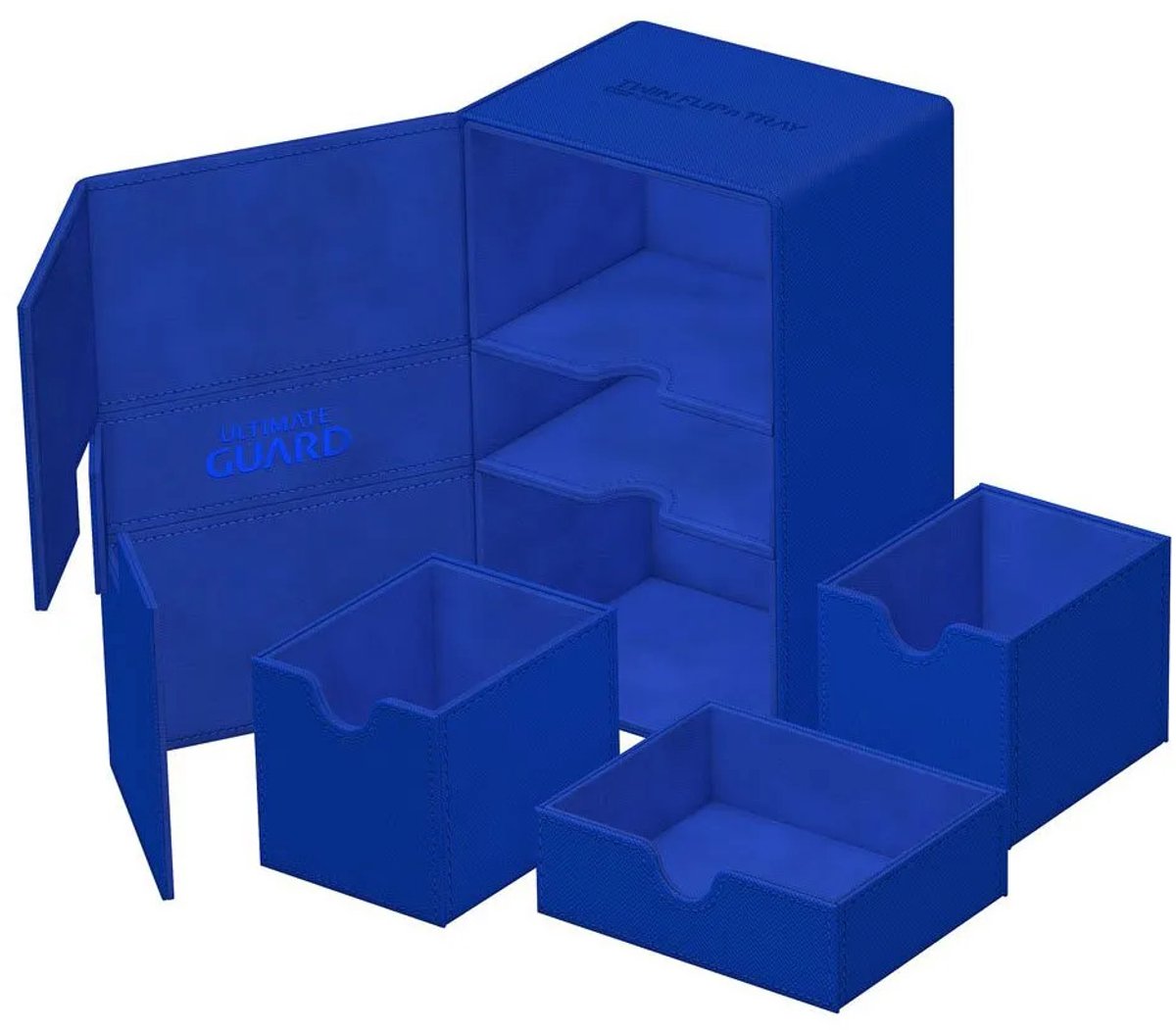Ultimate Guard Twin flip`n`tray 160+ xenoskin monocolor blue () (storage box)