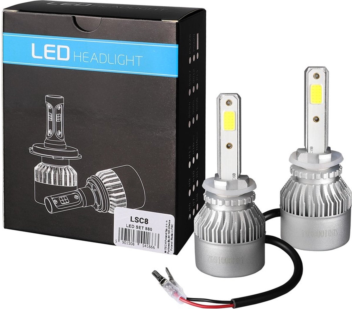 Merkloos Sans Marque Led set h27 880 - set