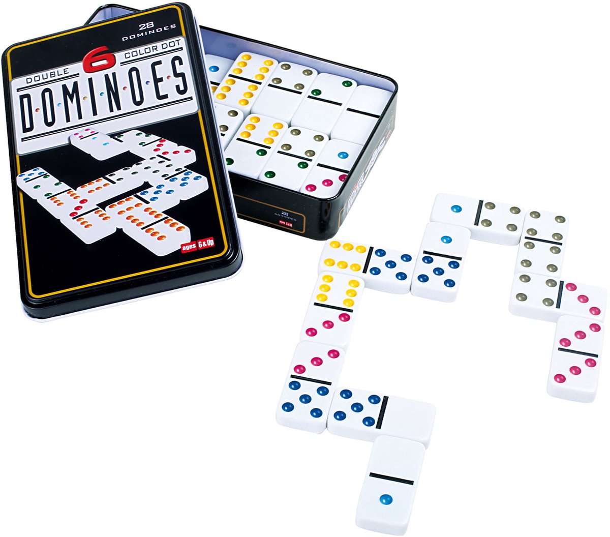 Small Foot - domino spel 6 kleuren