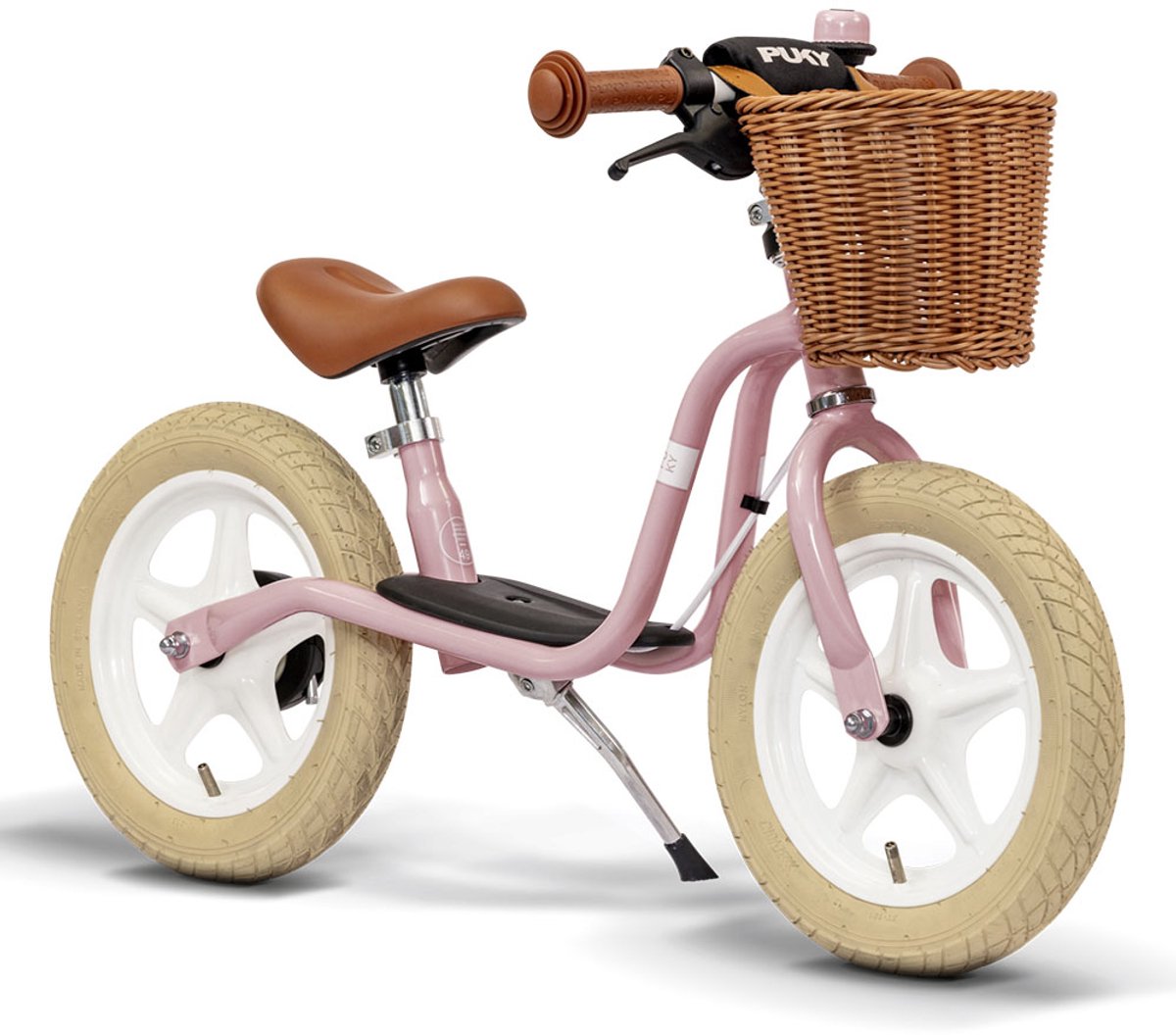 Puky Loopfiets - lr 1l - vanaf 2,5 jaar - met handrem en mandje - retro roze