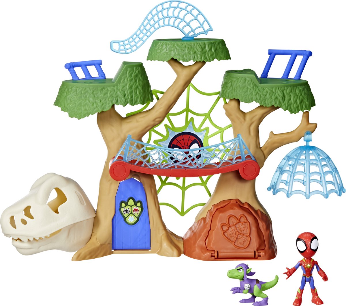 Hasbro Spidey en vrienden | dino webs-speelset | inclusief web- en dinosaurusaccessoires