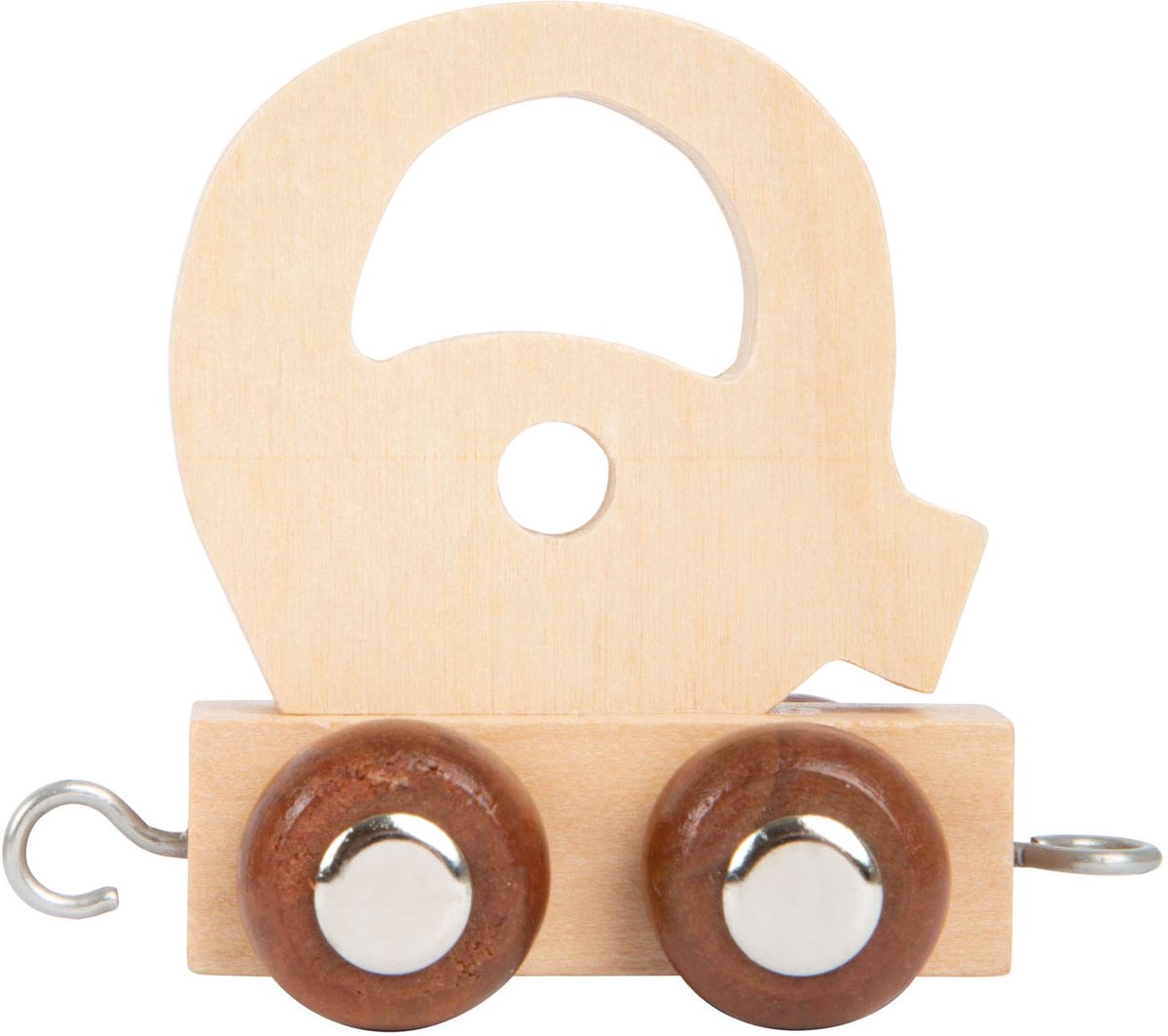 Small Foot - houten lettertrein - q - 12 stuks