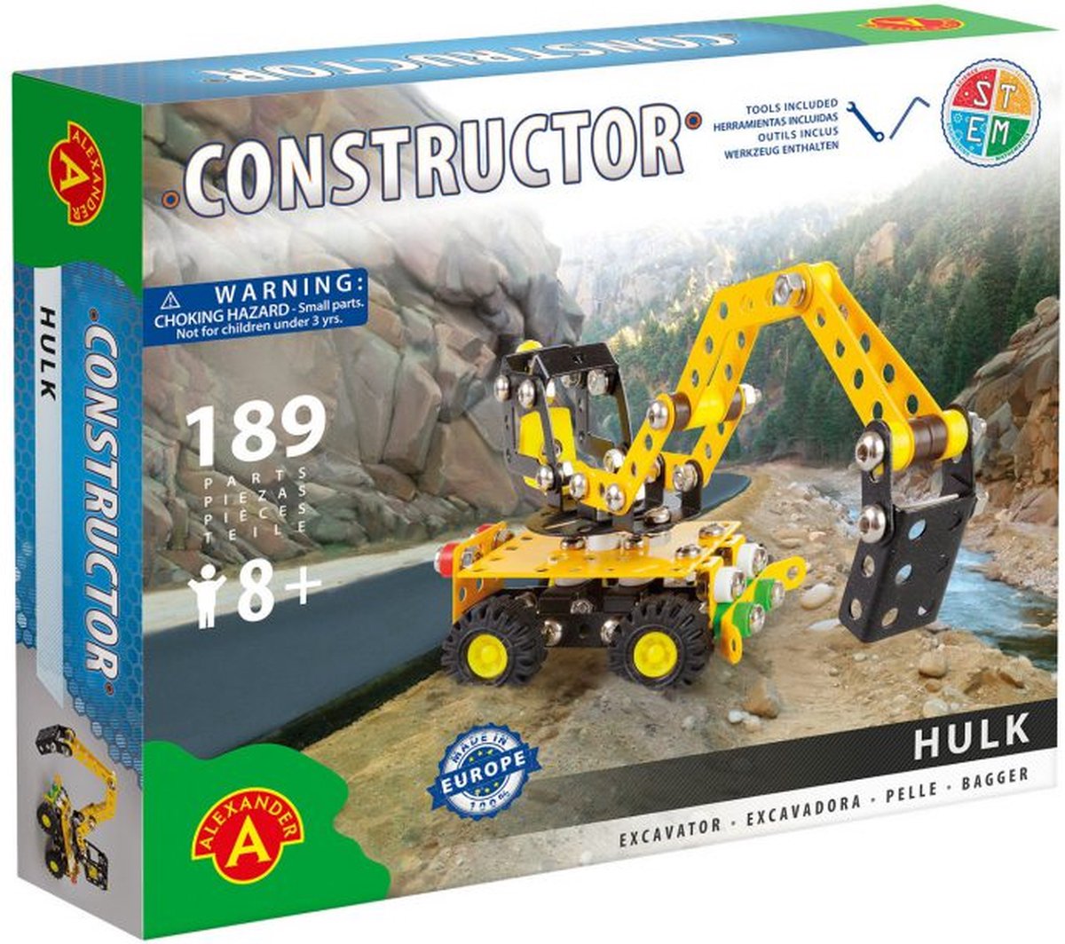 Alexander Toys constructor - hulk (graafmachine) - 189st