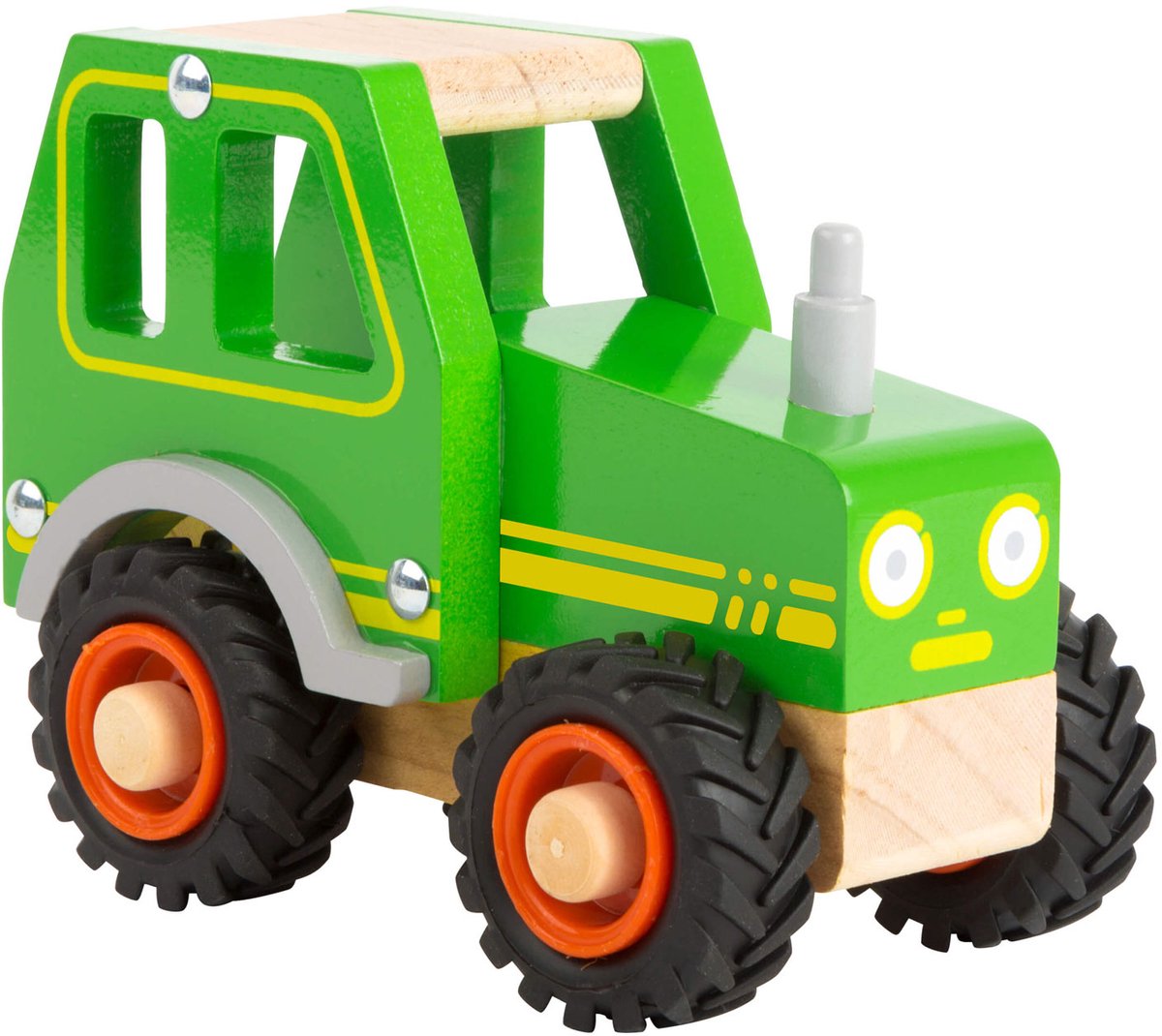 Small Foot - houten tractor groen