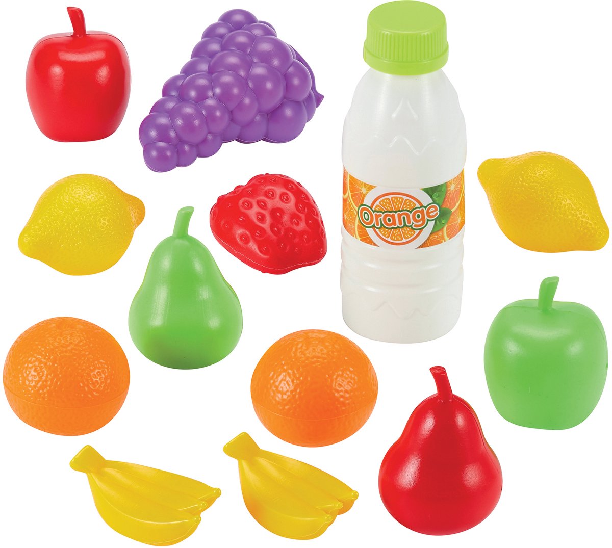 Ecoffier Ecoiffier speelgoed fruit en groenten - speelset 15-delig voor kinderen.