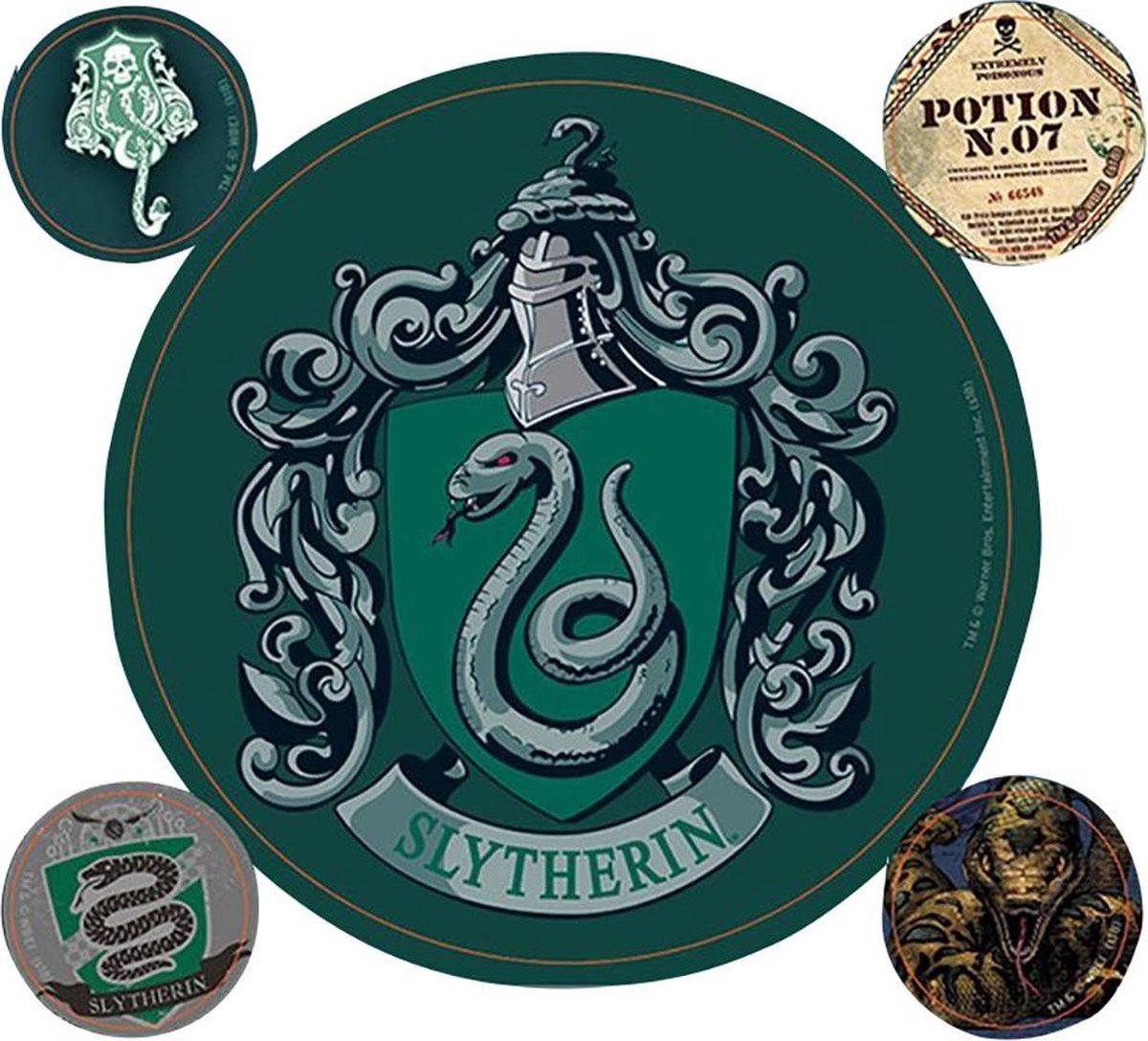 Merkloos Sans Marque Harry potter vinyl stickers slytherin