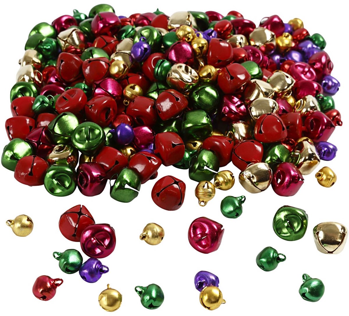 Creativ Company Creotime belletjes 320 stuks 10, 14 mm multicolor