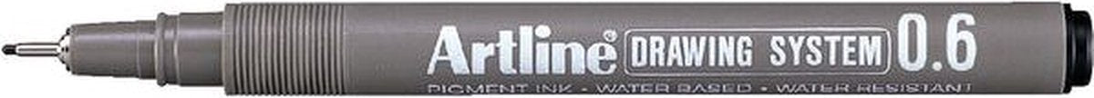 Artline Tekenpen technische 0,6mm zwart - etui a