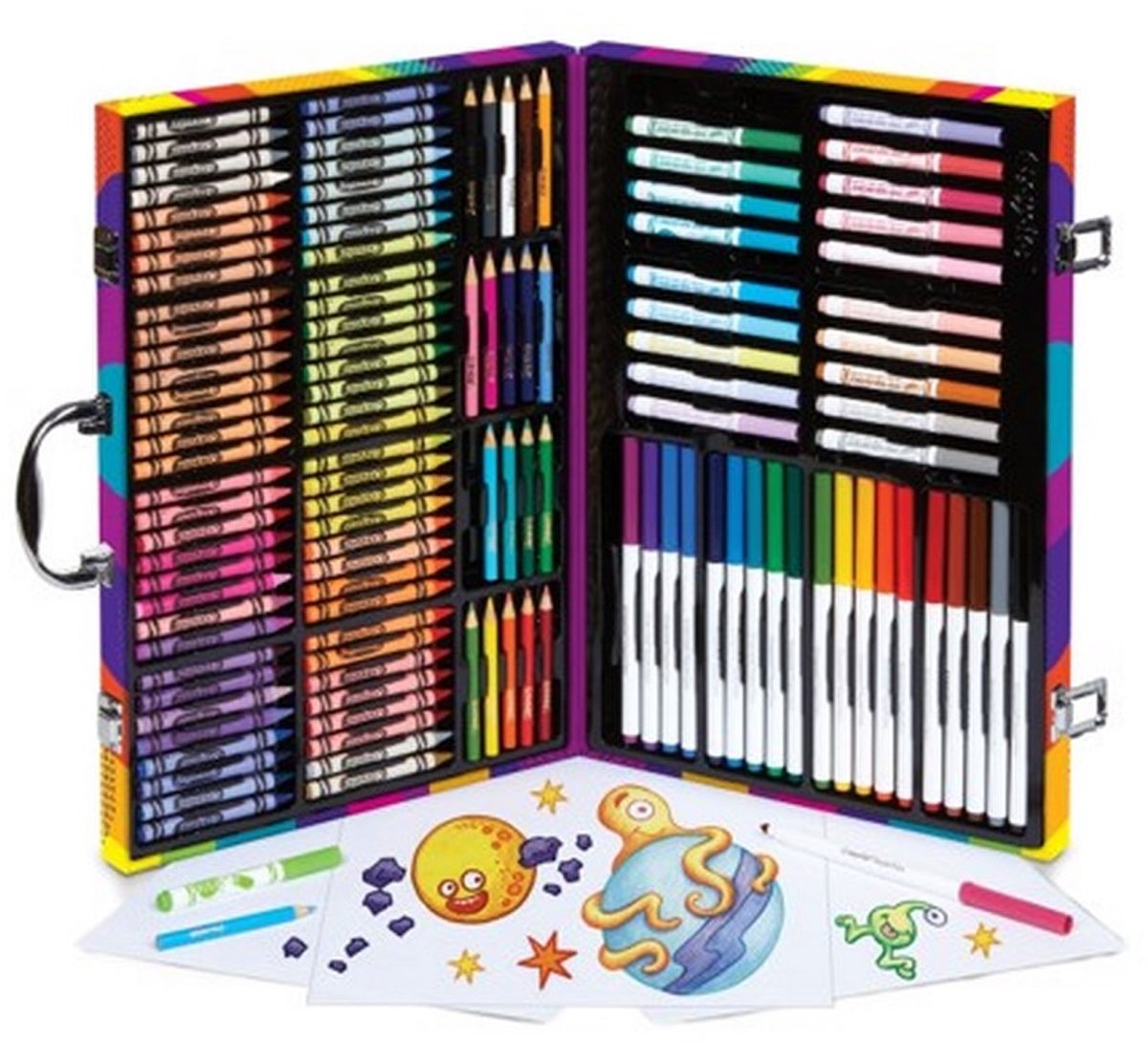 Crayola Verfset rainbow 140 onderdelen