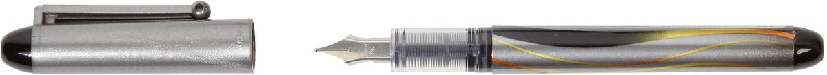 Pilot Vulpen vpen medium zilver zwart | 12 stuks