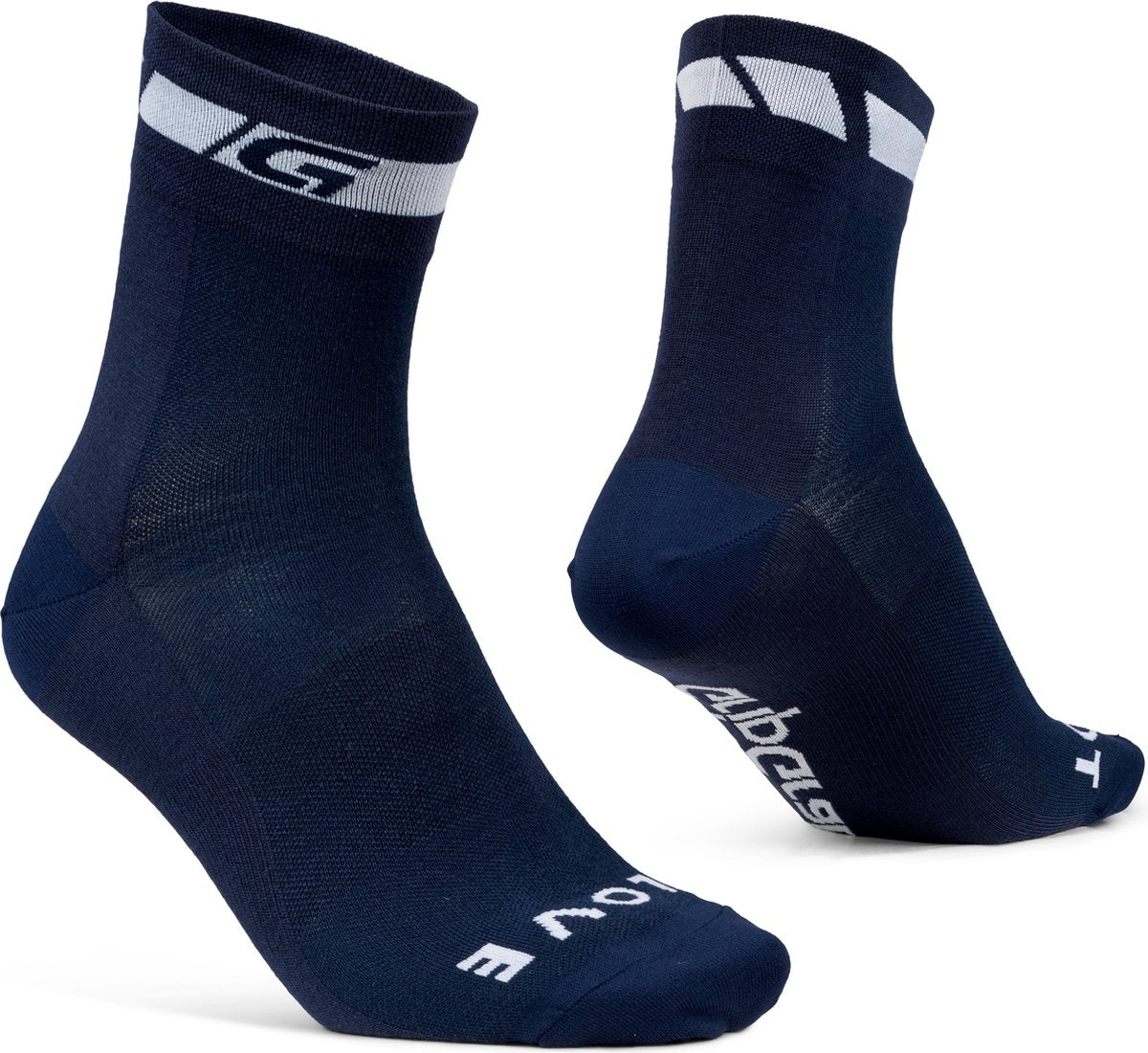 GripGrab - classic regular cut zomer fietssokken 1 paar coolmax wielersport sokken - navy blauw - unisex - maat xs (35-38)
