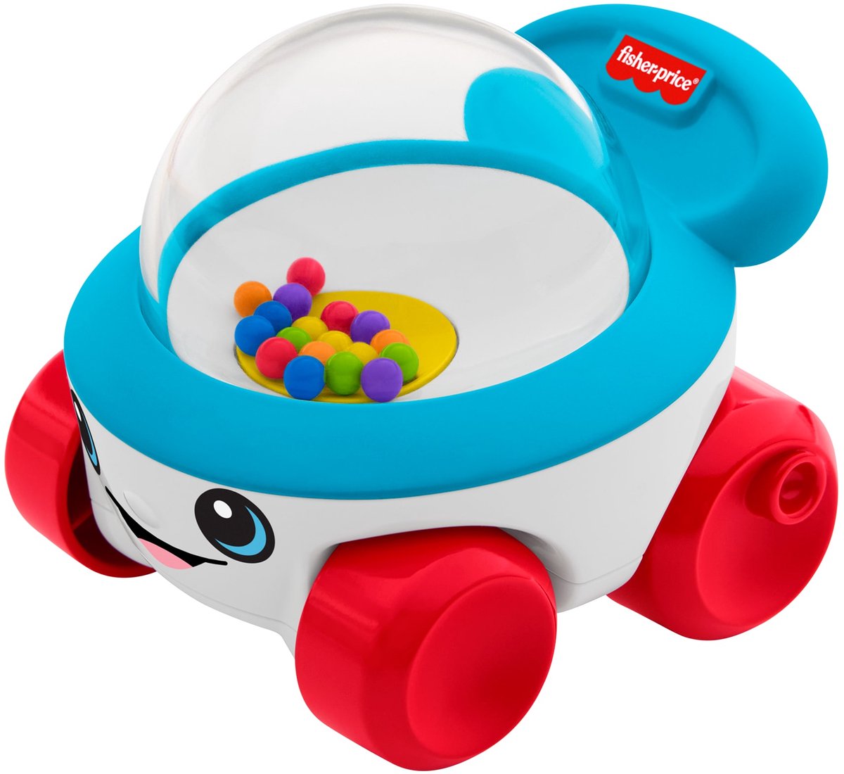 Fisher-Price rijdende popcornmachine - duwvoertuig met geluid
