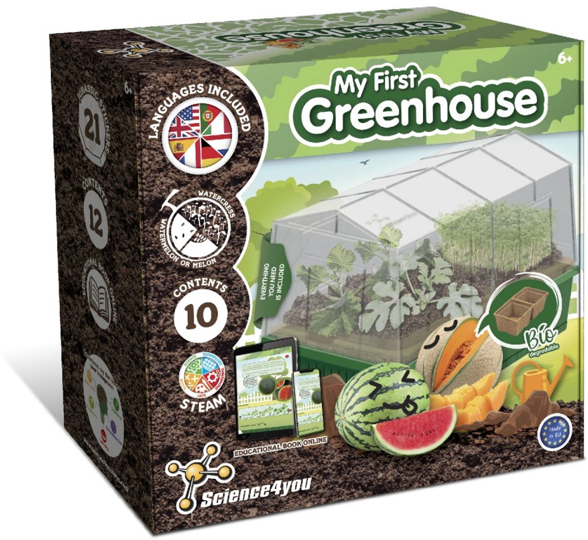 Science 4 You Science4you my first greenhouse – educatieve experimenteerdoos – leerzaam plantengroei speelgoed – voor kinderen vanaf 8 jaar