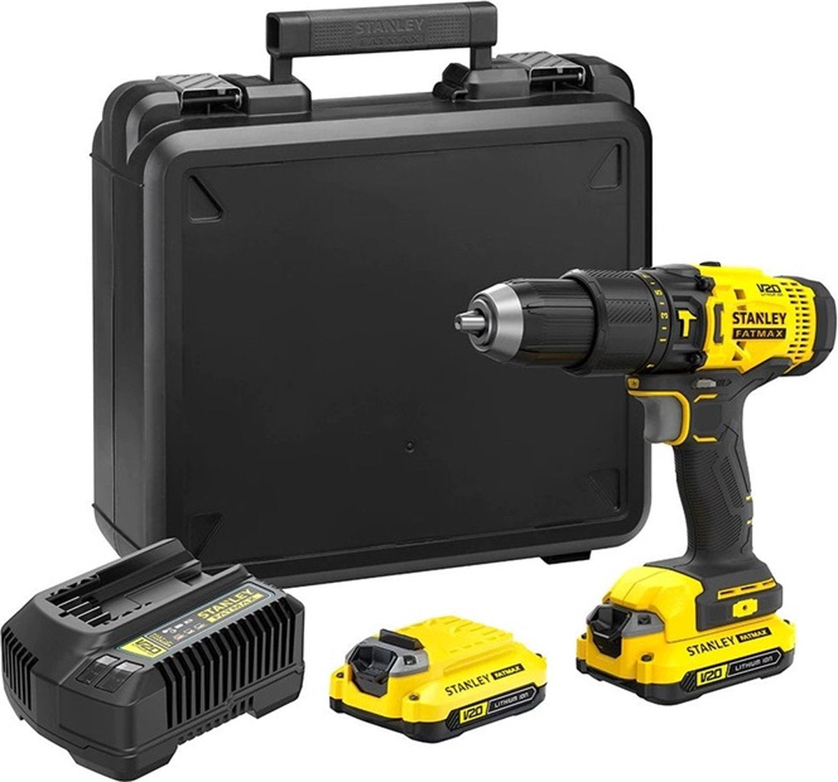 STANLEY fatmax serie - klopboormachine - 18v - 50nm - 2x1,5ah