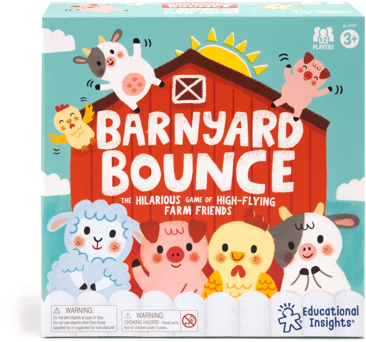 Learning Resources educatief spel barnyard bounce game multicolor. - 3+