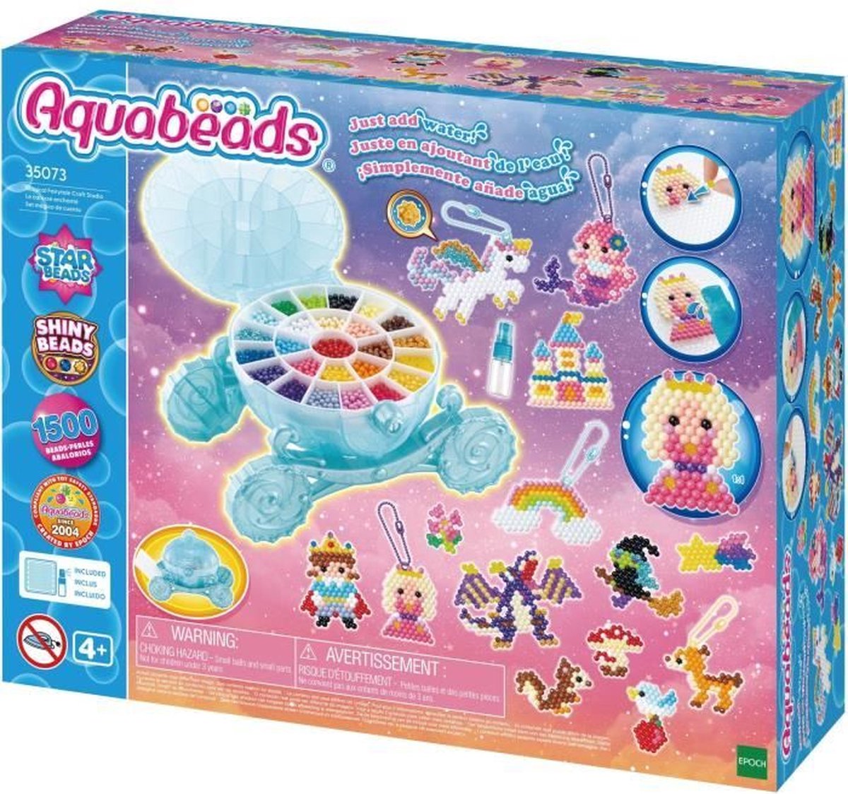 Aquabeads De betoverde koets - - 35073 - 1500 kralen voor magische creaties