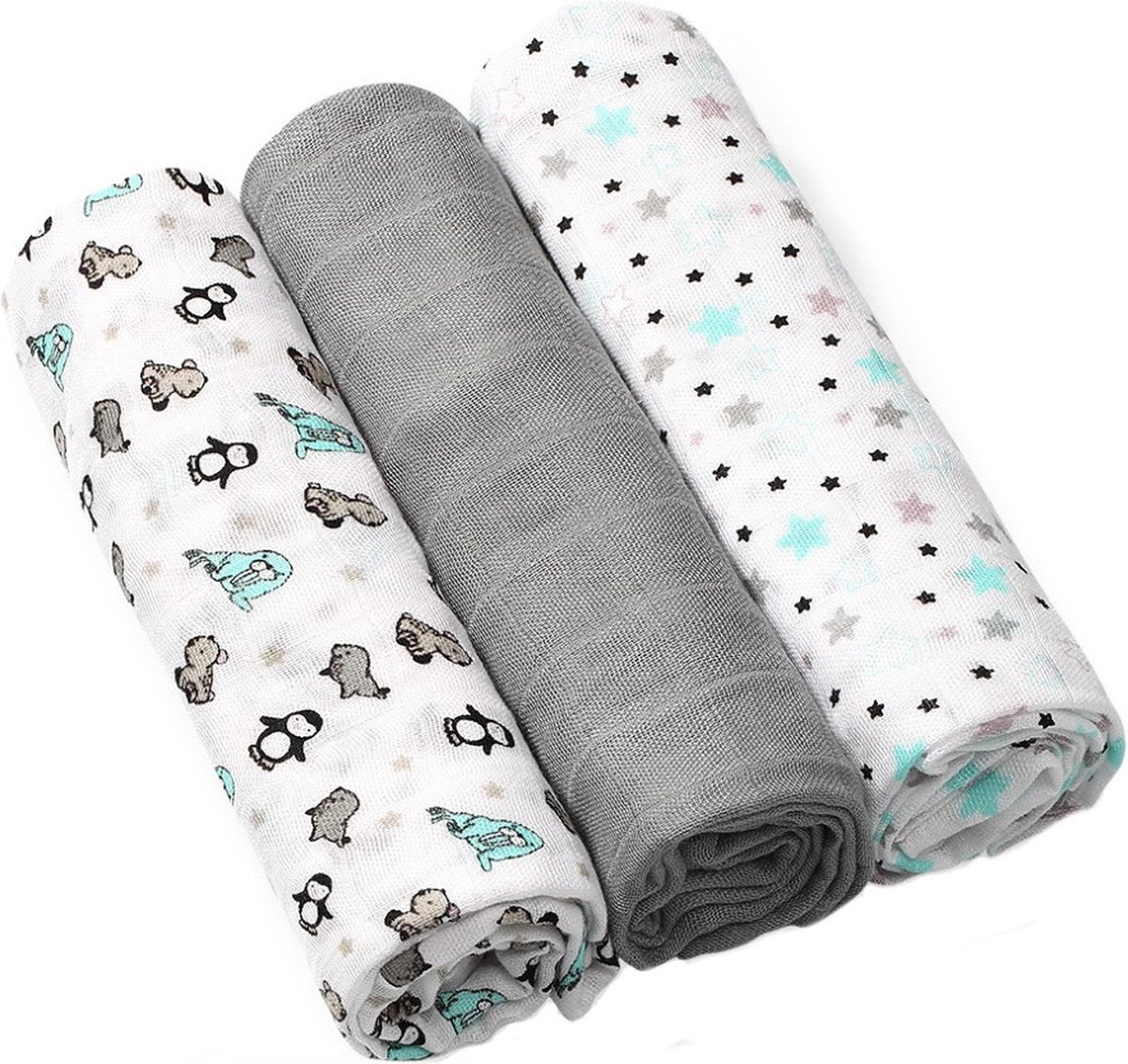 Baby Ono - 397 02 bamboe luiers grijze babyono