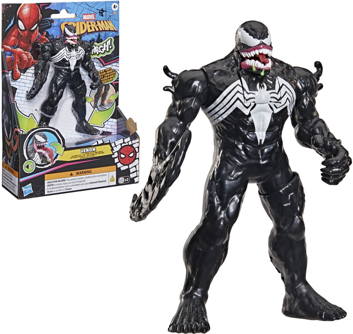 Hasbro Marvel spider-man venom action fx, elektronische actiefiguur