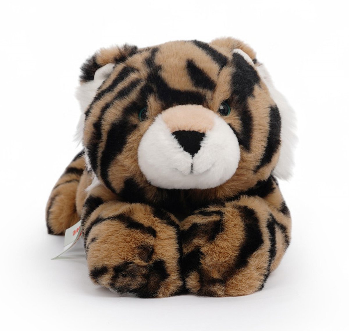 ONE LOVE knuffel - tijger zenda - 35cm - geel en zwart - 0 jaar