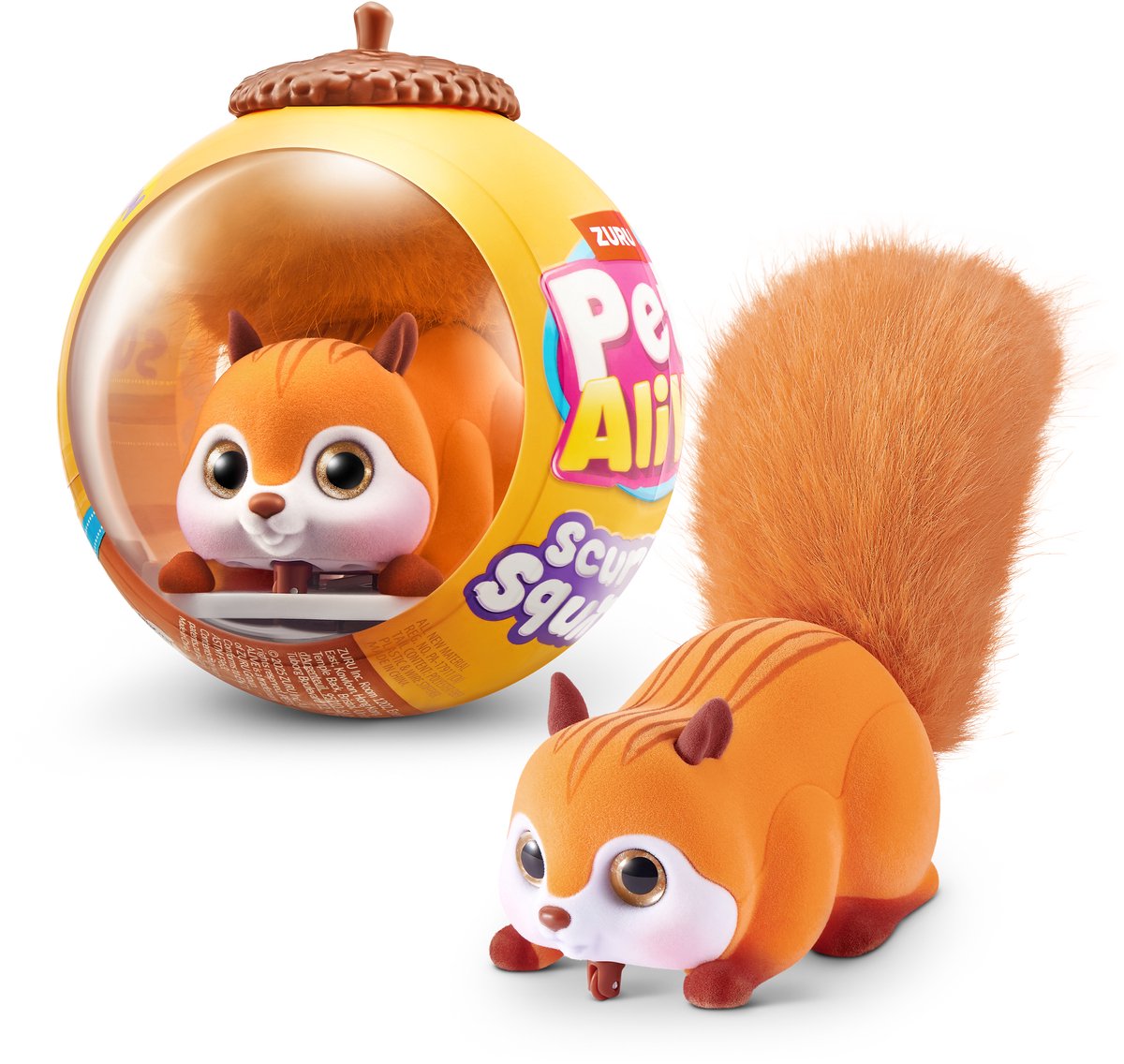 PETS ALIVE scurry'n squirrel (orange)