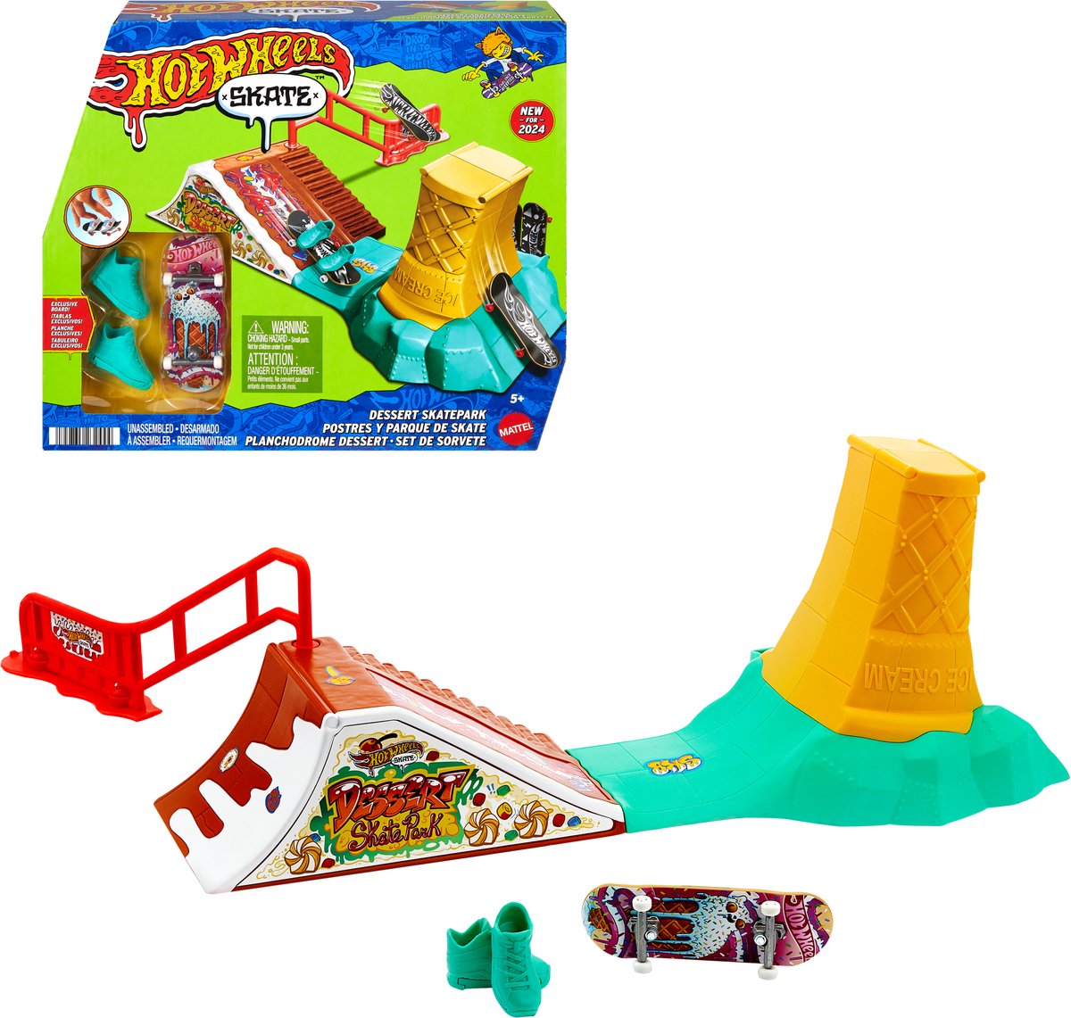 Hot Wheels skate - skate dessert park speelset