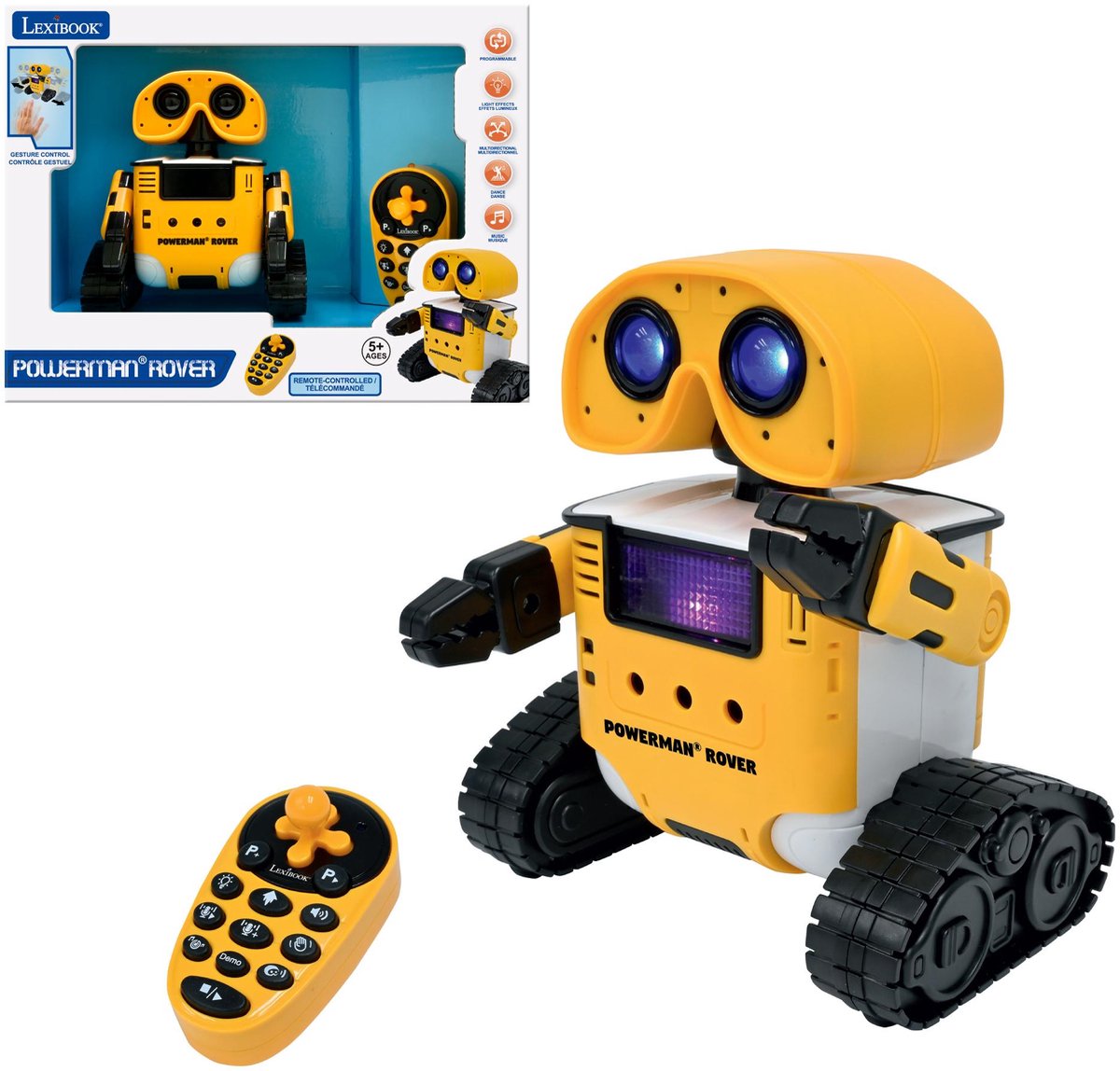 Lexibook Mijn multifunctionele robot met stemvervormer, gebarenbesturing, verlichting en liedjes