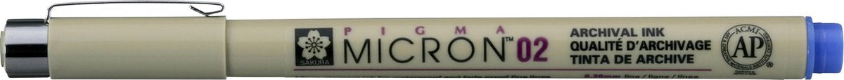 Sakura pigma micron 0.30 mm archival ink pen blauw