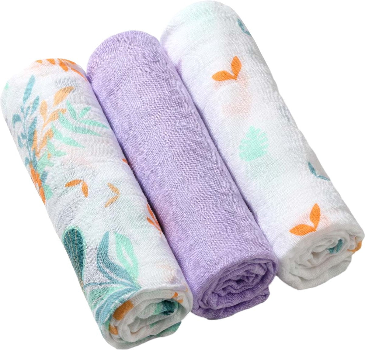 Babyono Baby ono bamboo leaves 3 stuks hydrofiel luiers 397 08