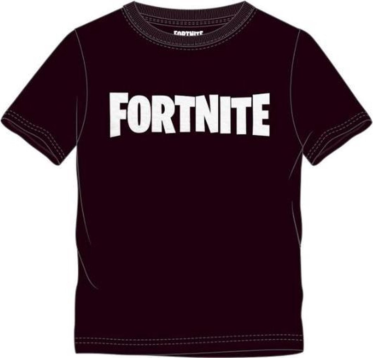 Epic Games Fortnite - logo zwart t-shirt kinderen 164cm -14 jaar