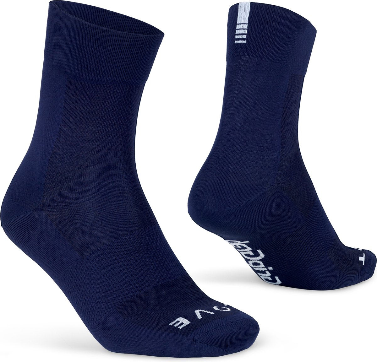 GripGrab - lightweight sl performance zomer fietssokken 1 paar coolmax wielersport sokken regular cut - navy blauw - unisex - maat xs (35-38)