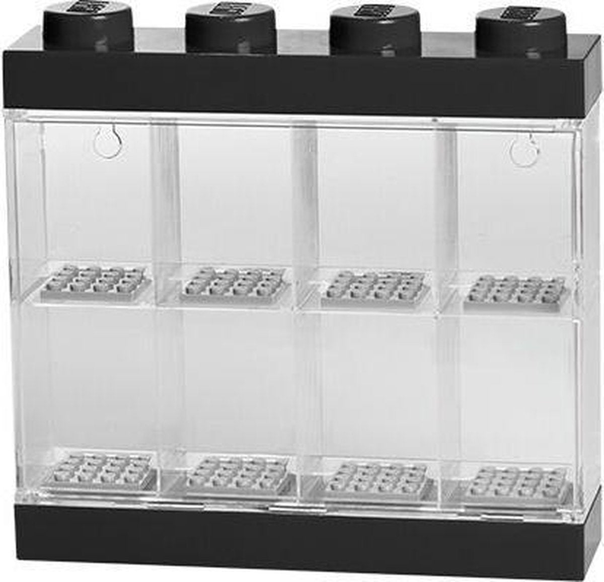LEGO Opbergbox minifiguur 8, zwart -