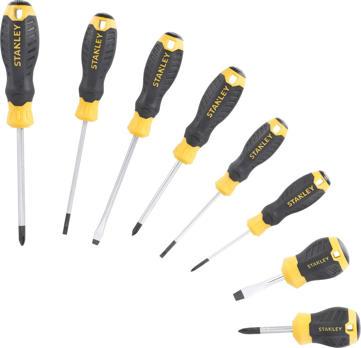 STANLEY stht16167-0 cushion grip™ schroevendraaierset ph standaard parallel - 8-delig