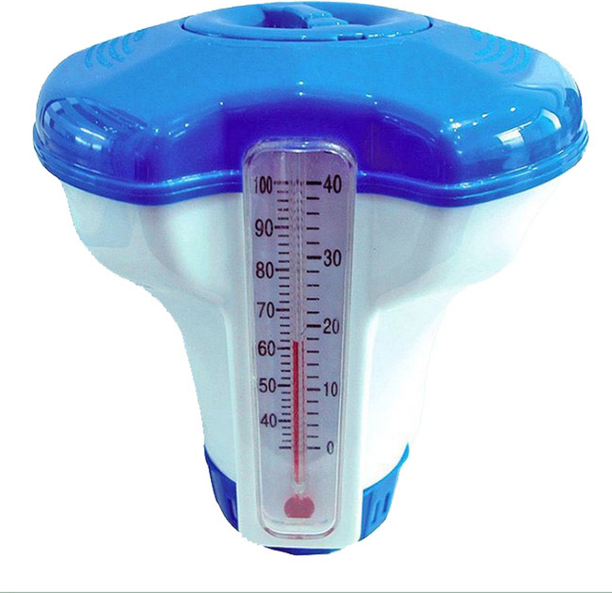 Summer Fun chloordrijver - voor tabletten van 20g - inclusief thermometer