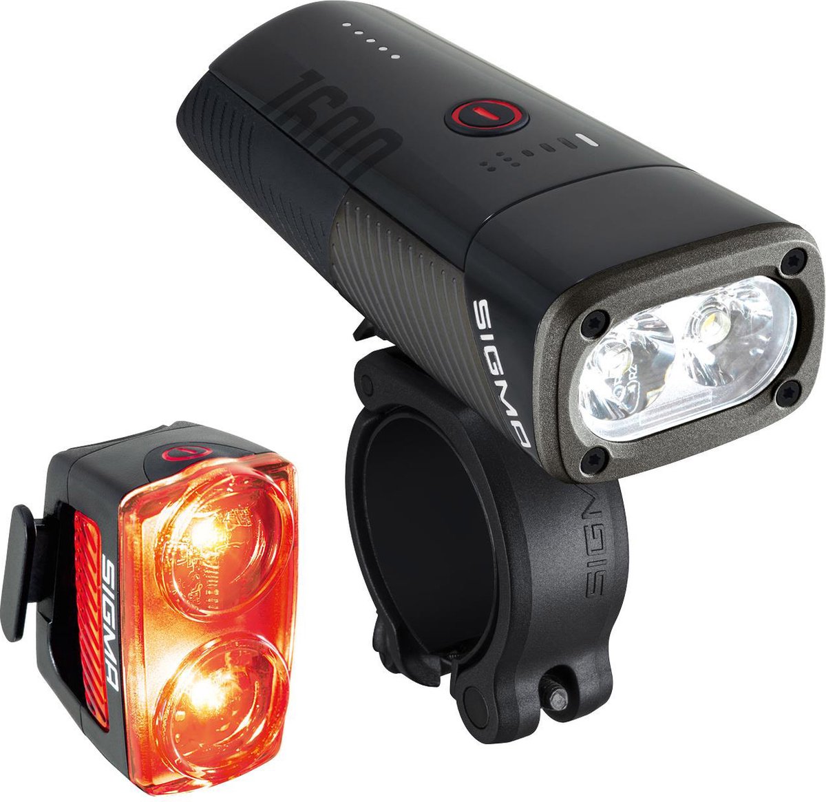 SIGMA SPORT Sigma verlichtingsset buster 1600 + rl 150 usb-c