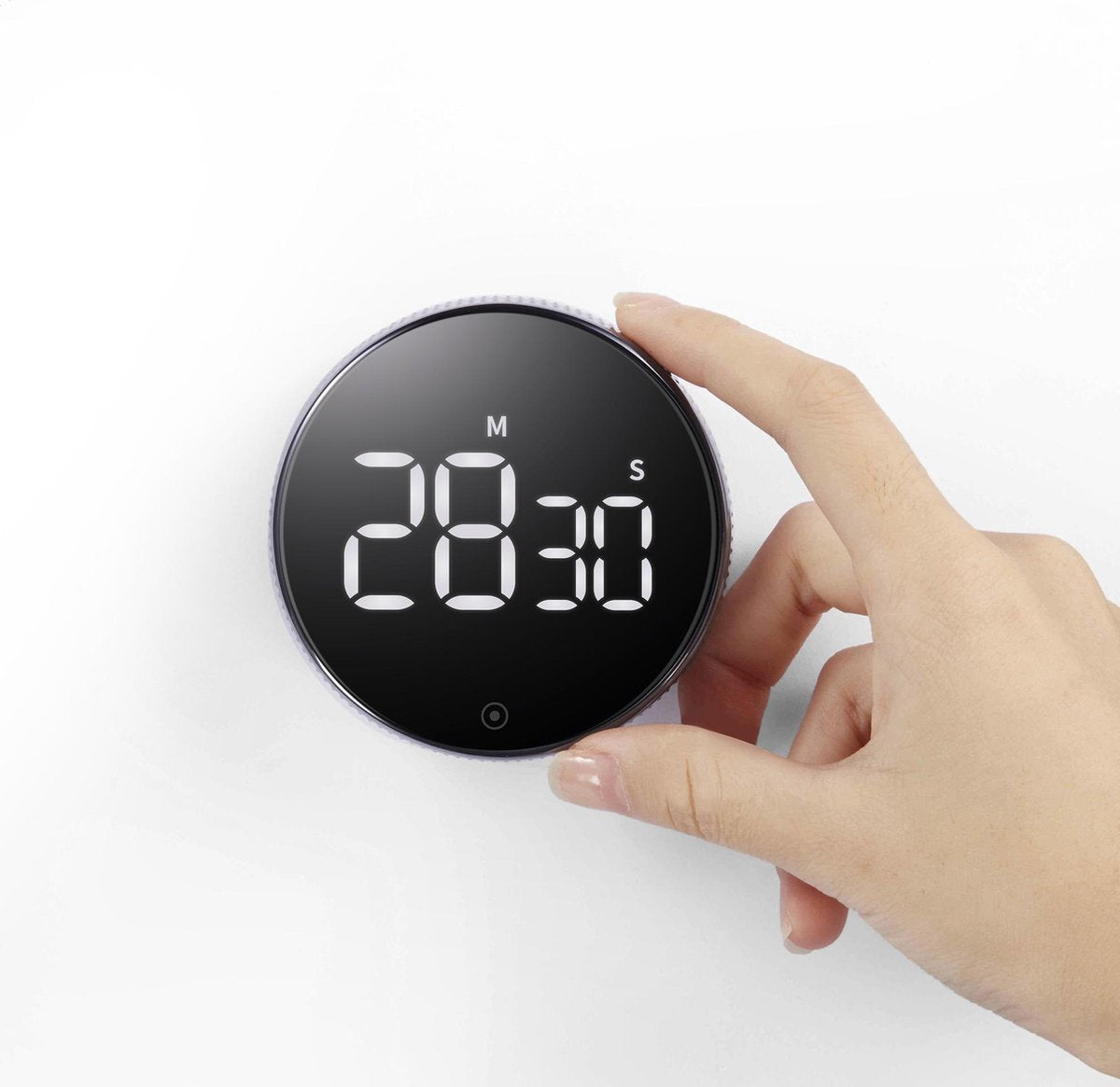 Baseus Ez4u - kookwekker - kunststof - zwart zilver