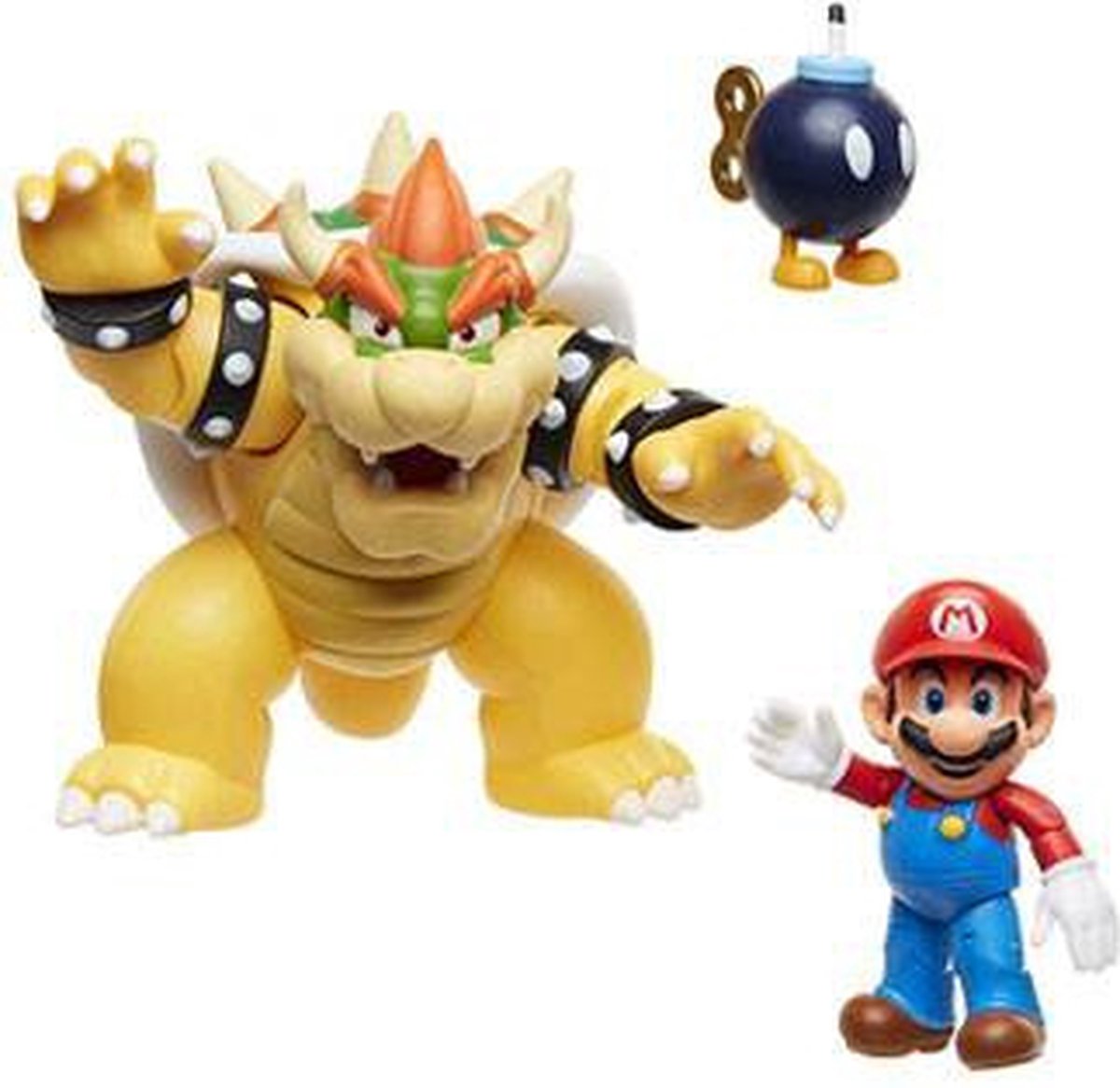 Jakks Nintendo super mario bowser 18cm vs. mario figuren set