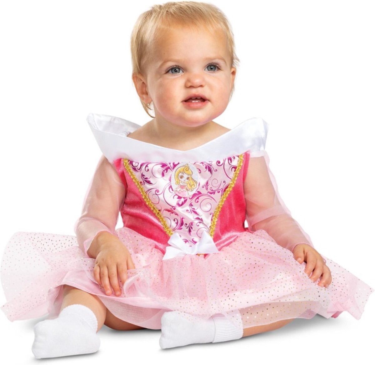 Disguise Disney sleeping beauty aurora classic kostuum jurk kinderen - kids tm 1 jaar - roze