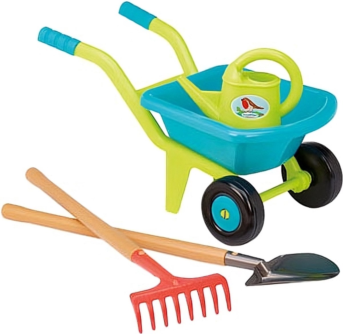 Écoiffier Ecoiffier kruiwagen met tuingereedschap - 4dlg.