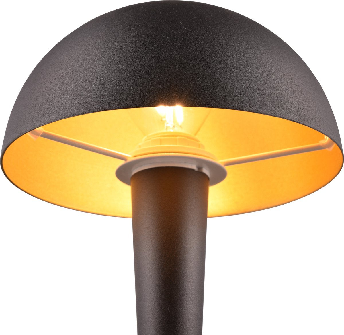 RL LIVE YOUR LIGHT Reality canaria - tafellamp - zwart-goud - incl. 1x e14 4,9 w - wandmontage - niet dimbaar