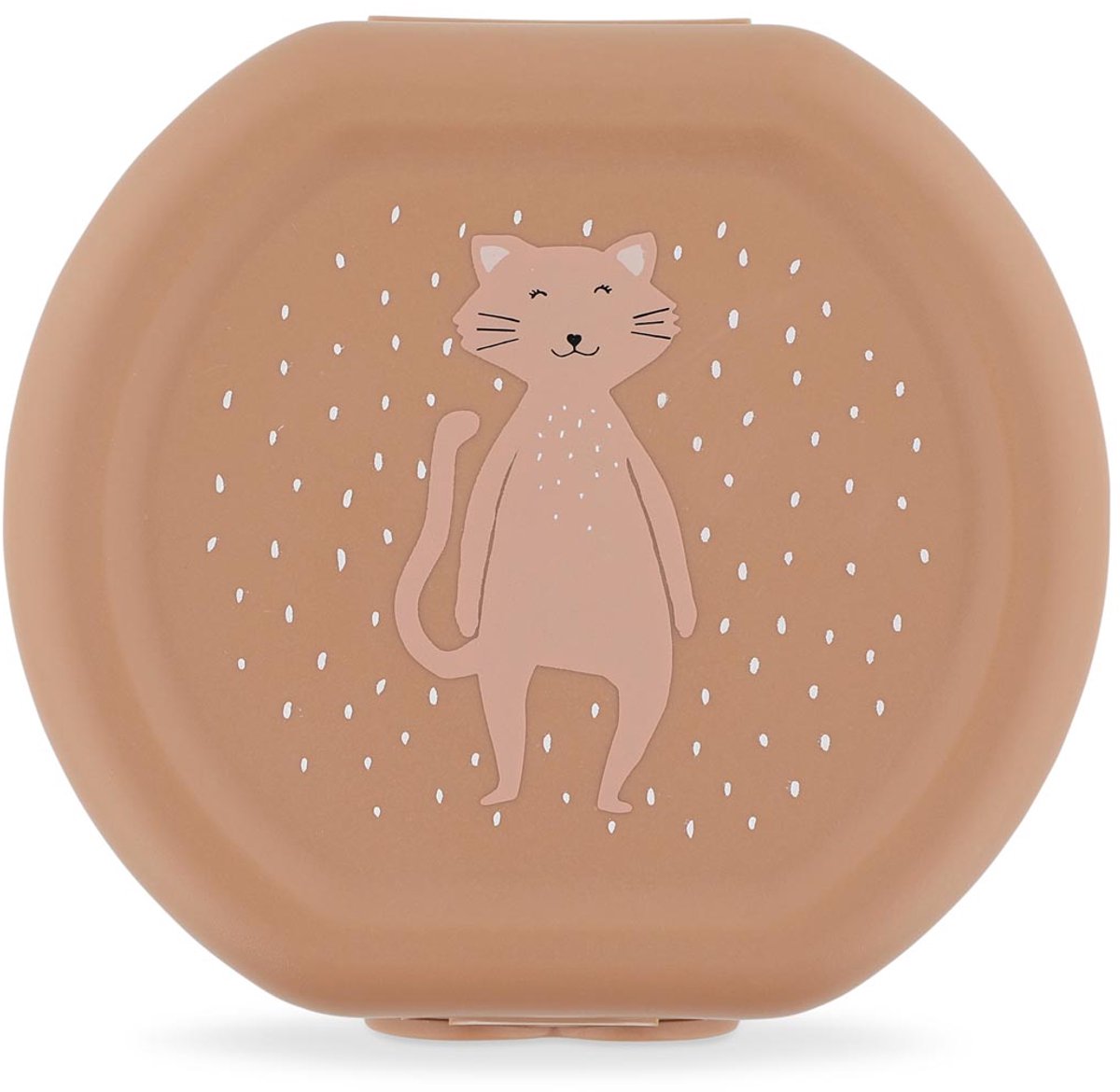 Trixie set van twee snackdoosjes met clip - mrs. cat - makkelijk te openen – bpa-vrij – voor school en onderweg