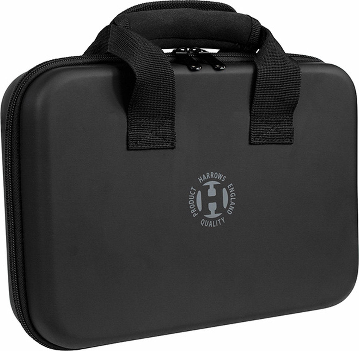 Harrows Imperial dart case – zwarte hard eva darttas voor 12 dartpijlen – 36 vakjes accessoire-opslag – beschermende darts opbergruimte –