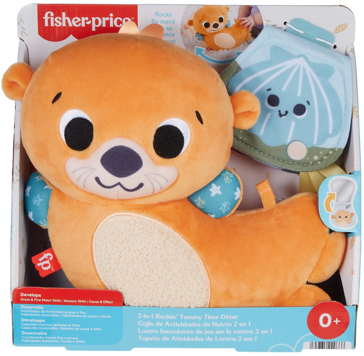 Fisher-Price 2-in-1 schommelende otter - knuffel