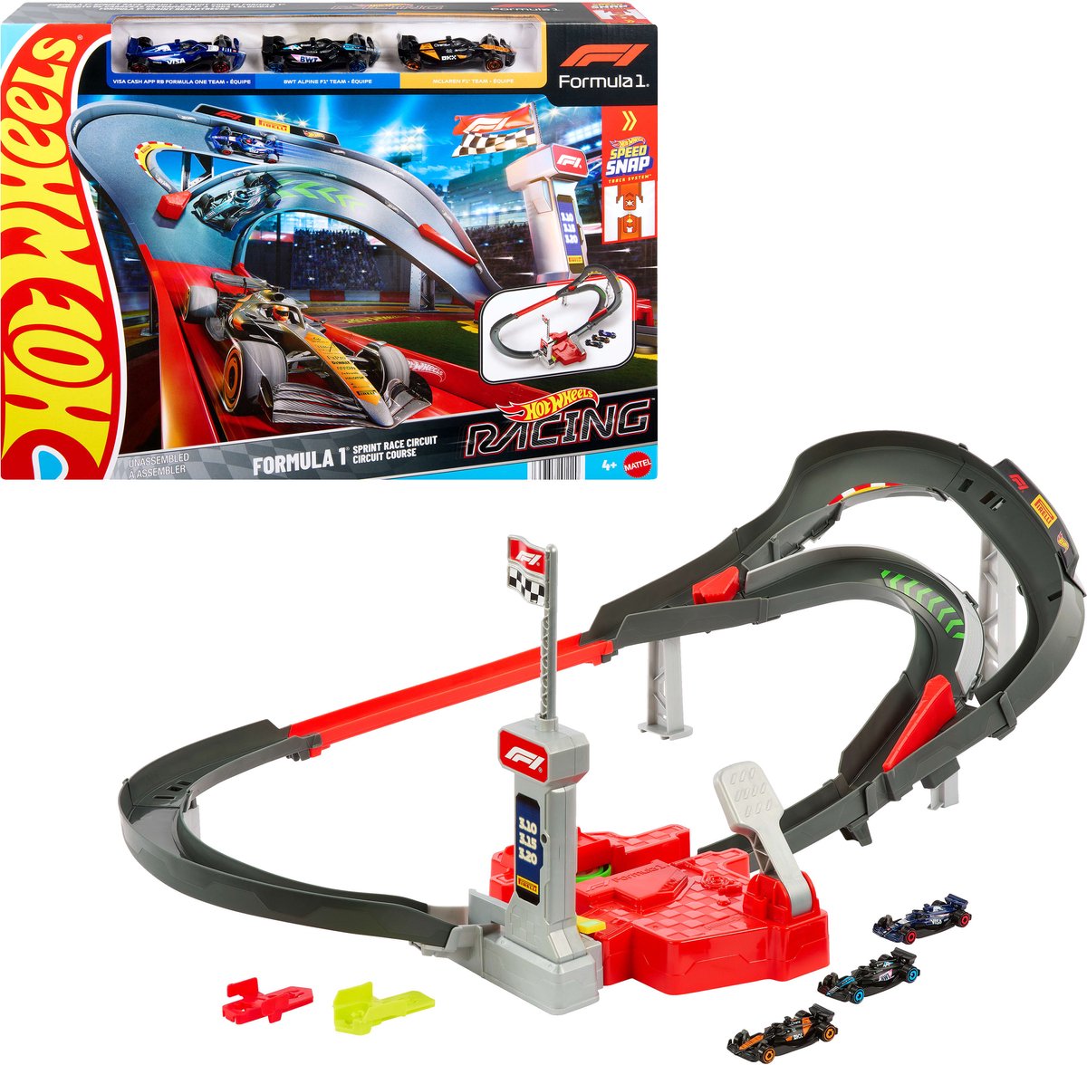Hot Wheels f1 racing - formula 1 sprintbaanset