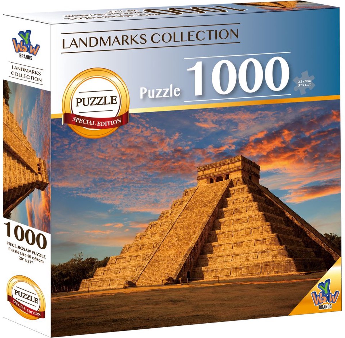 Braet Puzzel 7 world wonders - chichén itzá - 1000 st.