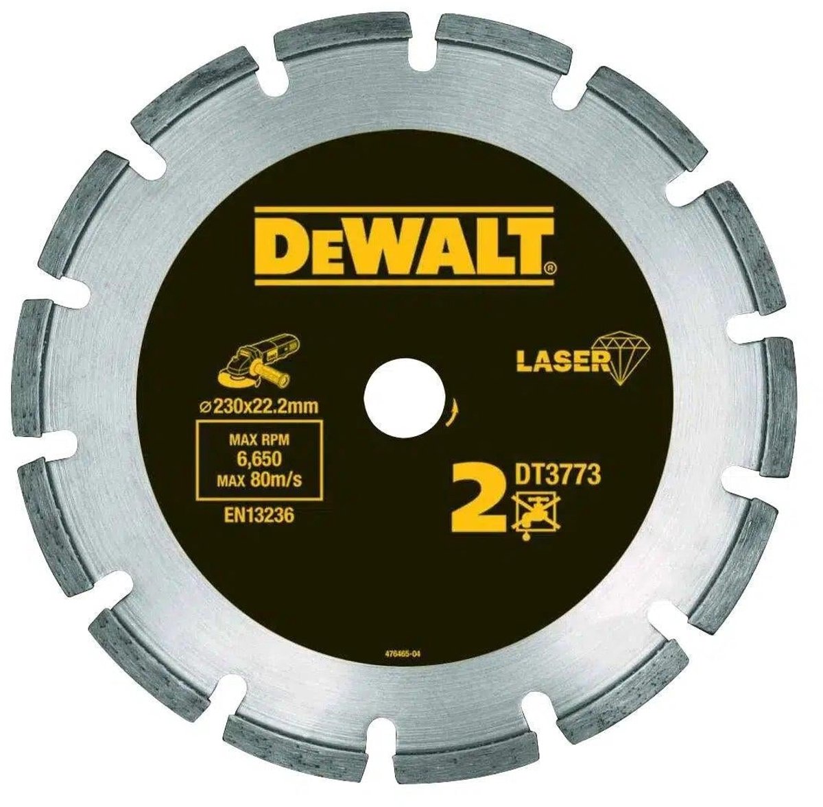 DeWalt dt3773 diamantschijf gesegmenteerd 230x22,23mm