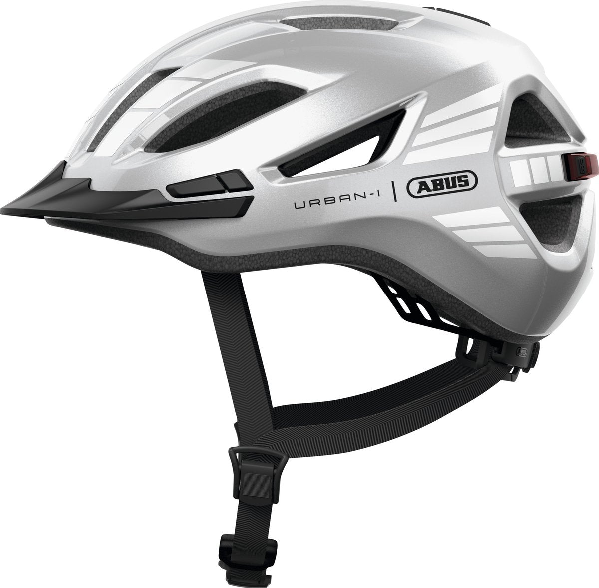 ABUS Fietshelm urban-i 4.0 signal silver xl - 60-64 cm - zilver - geschikt voor gebruik op elektrische fietsen - stadsfietsen - 310 g