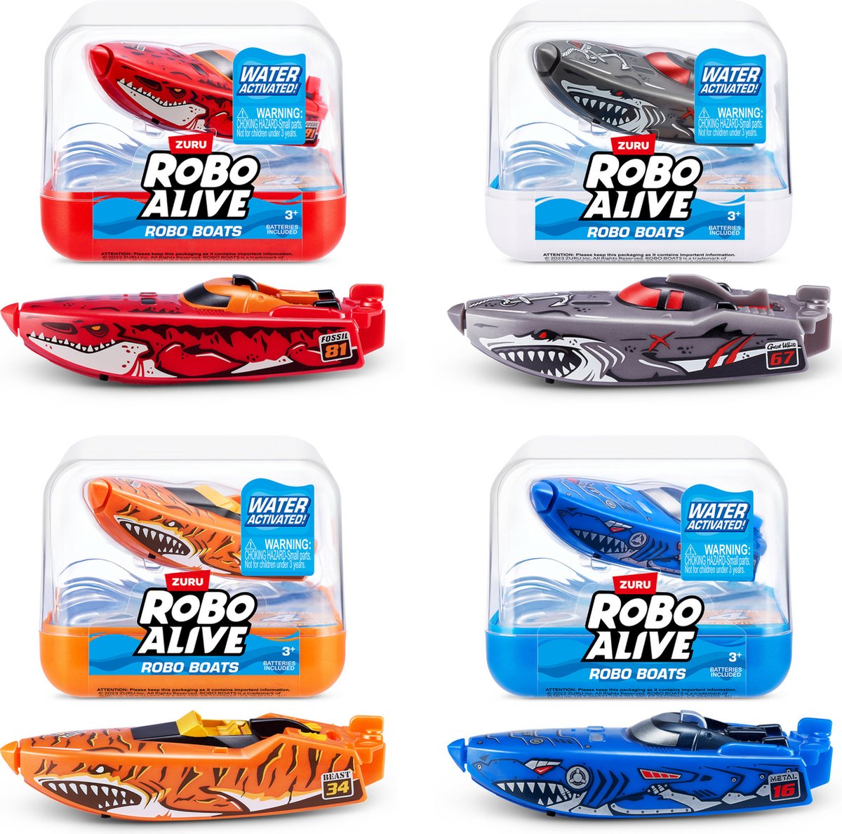 Robo Alive robo boats - watergeactiveerde boot - buitenspeelgoed - 1 exemplaar - -bootrace