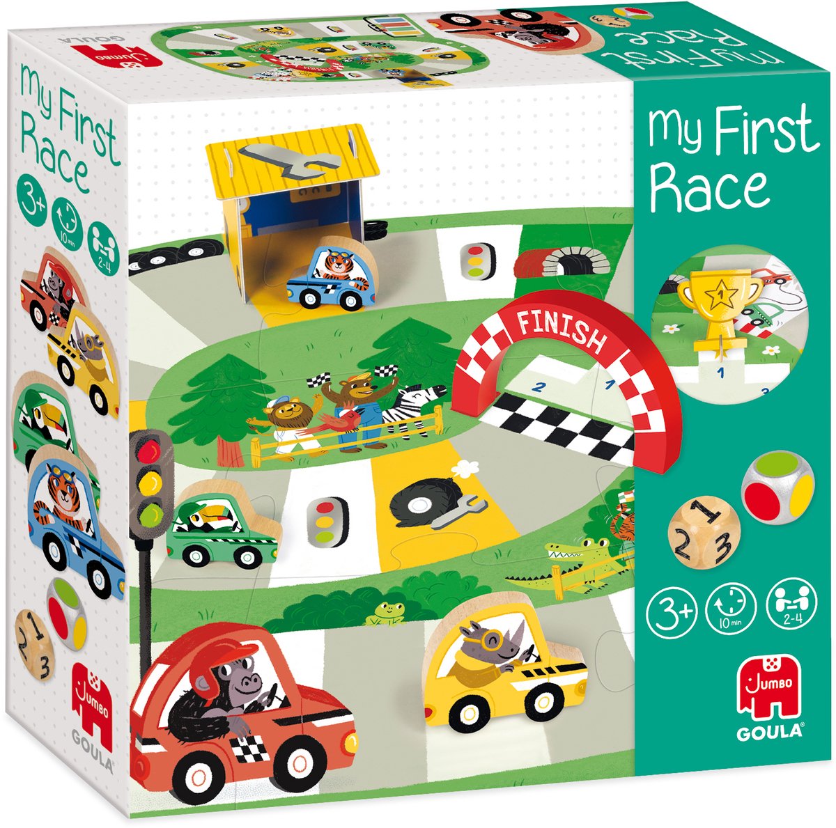 Goula Jumbo - - mijn eerste race - bordspel kinderen vanaf 3 jaar