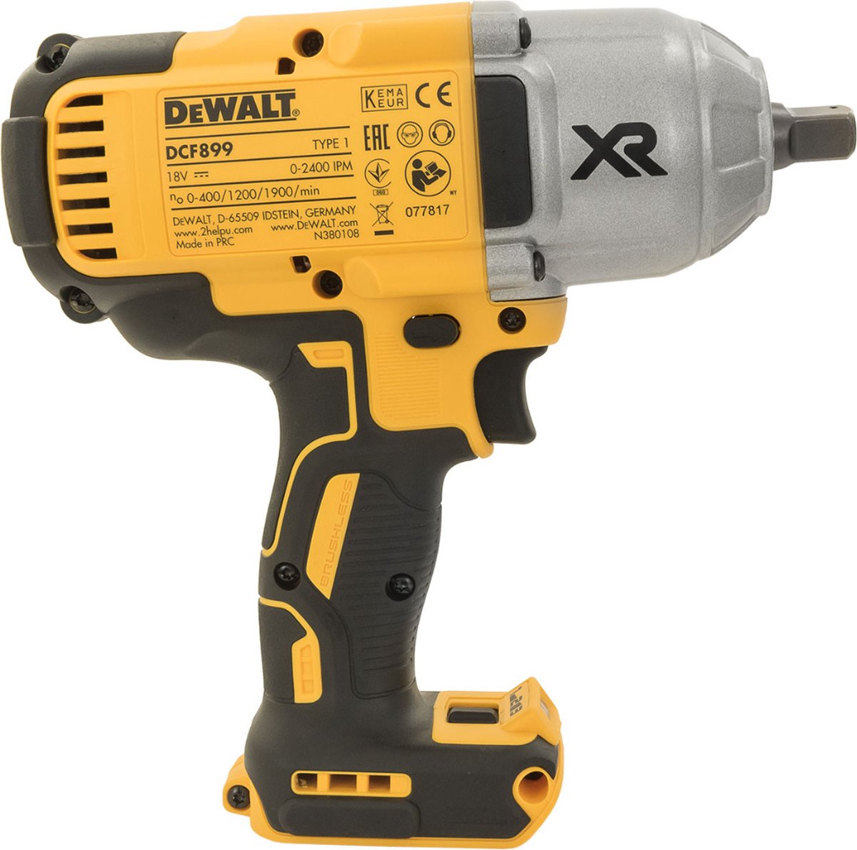 DeWalt dcf899n 18v li-ion accu slagmoersleutel body - 950nm - 1 2 - koolborstelloos