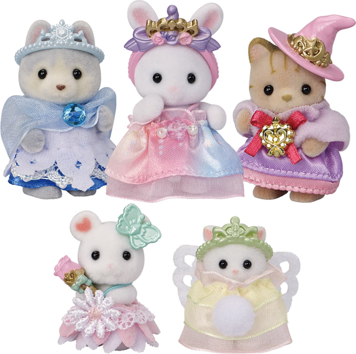 Sylvanian Families 5703 koninklijke prinsesssenset- 5 fluweelzachte speelfiguren